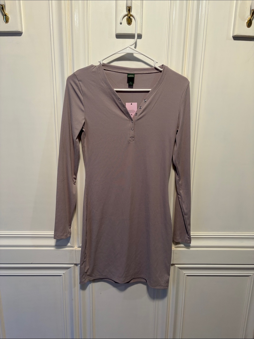 wild fable mauve long sleeve mini dress